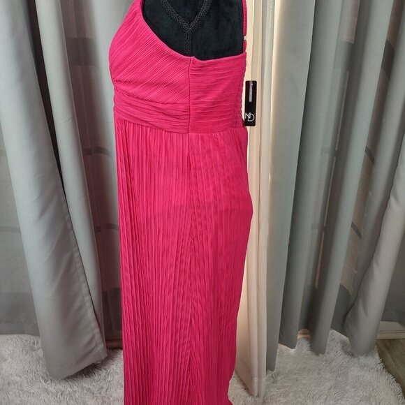New Directions Womens Pink Azalea Formal Maxi Spaghetti Strap Dress Size M (NWT) - Picture 4 of 15